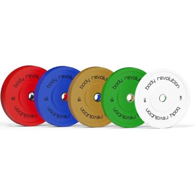 Body Revolution 10kg Green Olympic Weight Plates - Weight Plates Body Revolution 10kg Green Olympic Weight Plates - Weight Plates