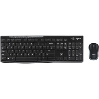 Logitech Wireless Combo MK270 - Tastatur og Mus Logitech Wireless Combo MK270 - Tastatur og Mus