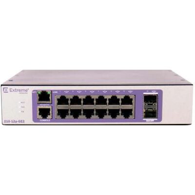 Extreme Networks 210-12P-GE2 Switch Ethernet Gigabit Administrado - Púrpura Extreme Networks 210-12P-GE2 Switch Ethernet Gigabit Administrado - Púrpura