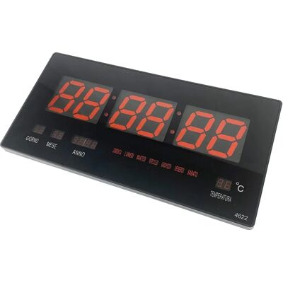 Reloj de Pared Tempo di Saldi con Pantalla LED - Fecha y Temperatura Reloj de Pared Tempo di Saldi con Pantalla LED - Fecha y Temperatura