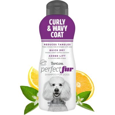 Champú TropiClean Perfect Fur para Pelaje Rizado y Ondulado Champú TropiClean Perfect Fur para Pelaje Rizado y Ondulado
