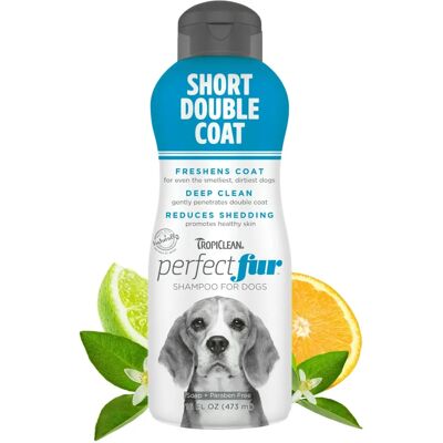 Champú TropiClean Perfect Fur Corto Doble Capa - Cuidado de Perros Champú TropiClean Perfect Fur Corto Doble Capa - Cuidado de Perros