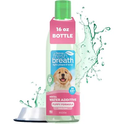 TropiClean Aditivo de Agua para Aliento Fresco en Perros - Botella de 473ml TropiClean Aditivo de Agua para Aliento Fresco en Perros - Botella de 473ml