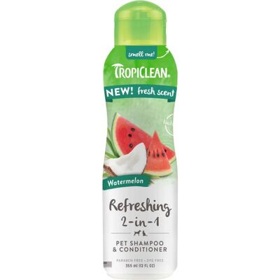 TropiClean Sandía 2-en-1 Champú y Acondicionador para Perros TropiClean Sandía 2-en-1 Champú y Acondicionador para Perros