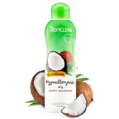Tropiclean Sanft Kokos Haustiershampoo - Hypoallergen bei empfindlicher Haut Tropiclean Sanft Kokos Haustiershampoo - Hypoallergen bei empfindlicher Haut