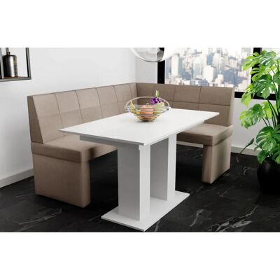 Fun Möbel - BLAKE XL - 196x142cm - Weiß - Dining set Fun Möbel - BLAKE XL - 196x142cm - Weiß - Dining set