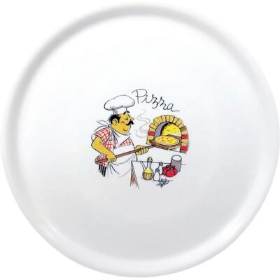 Modèle Saturnia - Lot de 6 Assiettes à Pizza Blanches - 310mm - Publicité Modèle Saturnia - Lot de 6 Assiettes à Pizza Blanches - 310mm - Publicité