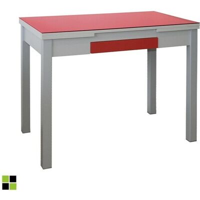 Mesa de Cocina Extensible Tetra Rojo - Moderna, 4-6 Comensales Mesa de Cocina Extensible Tetra Rojo - Moderna, 4-6 Comensales