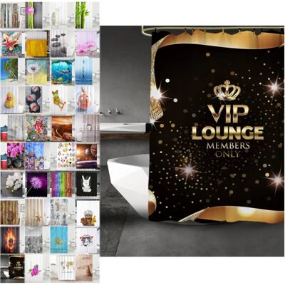 Sanilo VIP-Lounge Duschvorhang - 180x200 cm - Schwarz Sanilo VIP-Lounge Duschvorhang - 180x200 cm - Schwarz