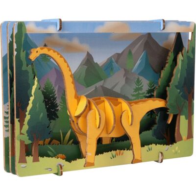 EscapeWelt - Brontosaurus 3D - Bois - Puzzle - Publicité EscapeWelt - Brontosaurus 3D - Bois - Puzzle - Publicité