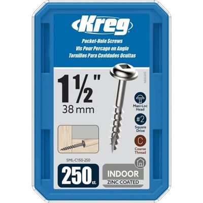 Kreg Viti 250-Pack 38 mm SML-C150-250 - Viti Kreg Viti 250-Pack 38 mm SML-C150-250 - Viti