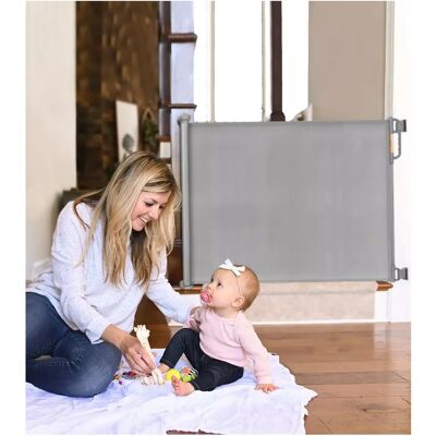 Momcozy Retractable Baby Gate - Space-Saving, Adjustable, Indoor/Outdoor Momcozy Retractable Baby Gate - Space-Saving, Adjustable, Indoor/Outdoor