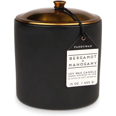 Paddywax Hygge Bergamot Mahogany Scented Candle - Scented Candle Paddywax Hygge Bergamot Mahogany Scented Candle - Scented Candle