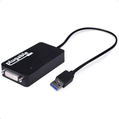 Plugable UGA-3000 USB Graphics Adapter - DVI - Black Plugable UGA-3000 USB Graphics Adapter - DVI - Black