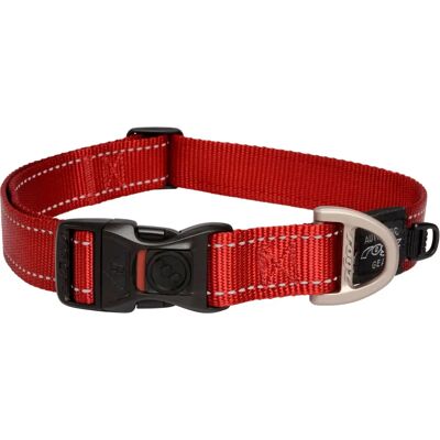 Collier pour chien réfléchissant rouge Rogz - Classique & Réglable - Publicité Collier pour chien réfléchissant rouge Rogz - Classique & Réglable - Publicité