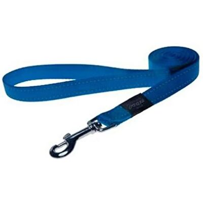 Correa para perros Rogz azul reflectante - Clásica, Brillante, Duradera Correa para perros Rogz azul reflectante - Clásica, Brillante, Duradera