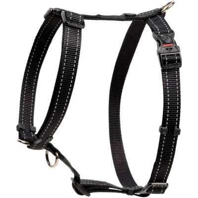 Rogz Black XL Reflective Nylon Harness - Harness Rogz Black XL Reflective Nylon Harness - Harness