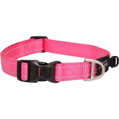 Rogz Collier Réfléchissant Rose 34-56cm - Collier - Publicité Rogz Collier Réfléchissant Rose 34-56cm - Collier - Publicité