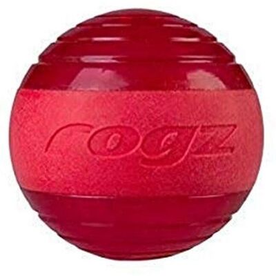 Rogz Ball Squeekz Rouge - Jouet pour chiens - Publicité Rogz Ball Squeekz Rouge - Jouet pour chiens - Publicité