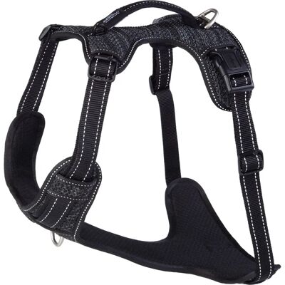Arnés de nylon negro Rogz Explore XL para perros - Arnés para perros Arnés de nylon negro Rogz Explore XL para perros - Arnés para perros
