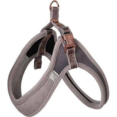 Imbracatura per cane Rogz Fast-Fit - Grigio e Rosa - Regolabile 26-30cm Imbracatura per cane Rogz Fast-Fit - Grigio e Rosa - Regolabile 26-30cm