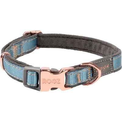 Rogz Urban hundhalsband - Turkos, Rosa spänne - S Rogz Urban hundhalsband - Turkos, Rosa spänne - S