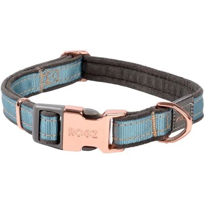 Rogz City Hundhalsband - Turkos Måne, Grå, Rosa Guld - Hundhalsband Rogz City Hundhalsband - Turkos Måne, Grå, Rosa Guld - Hundhalsband