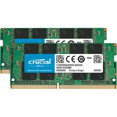 Crucial 32GB DDR4 2666MHz Memory Module - Laptop RAM Crucial 32GB DDR4 2666MHz Memory Module - Laptop RAM