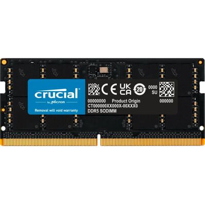 Crucial CT32G48C40S5 Memória Modul - DDR5 4800MHz - 32GB Crucial CT32G48C40S5 Memória Modul - DDR5 4800MHz - 32GB