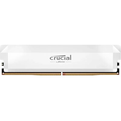 Memória Crucial DDR5-6400 16GB Branca - Edição Overclocking Memória Crucial DDR5-6400 16GB Branca - Edição Overclocking