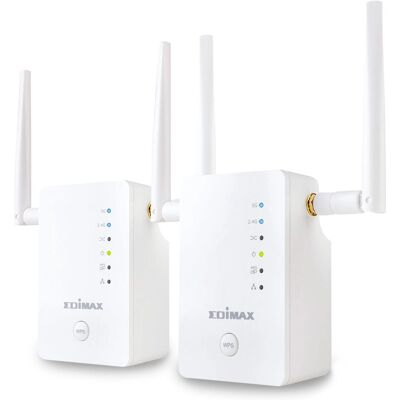 Répéteur Wi-Fi double bande Edimax Gemini RE11 AC1200 - Répéteur de réseau - Publicité Répéteur Wi-Fi double bande Edimax Gemini RE11 AC1200 - Répéteur de réseau - Publicité