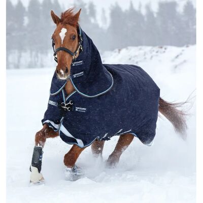 Horseware Rambo Duo Wasserfestiges Pferdedecke - Blau/Beige/Braun - 7'0" - 160 cm Horseware Rambo Duo Wasserfestiges Pferdedecke - Blau/Beige/Braun - 7'0" - 160 cm