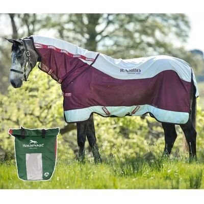 Horseware - Rambo Summer Series 0g - Navy/Grey - 160 - Pferdedecke Horseware - Rambo Summer Series 0g - Navy/Grey - 160 - Pferdedecke