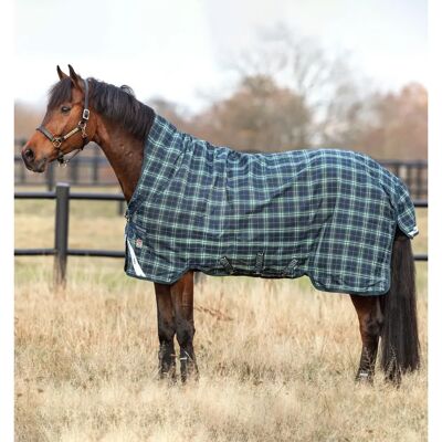 Horseware Ireland Outdoordecke Rhino Wug Turnout Med VL Hunter Check/Green & Navy - Pferdedecke Horseware Ireland Outdoordecke Rhino Wug Turnout Med VL Hunter Check/Green & Navy - Pferdedecke