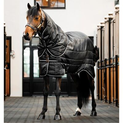 Horseware Easy-Layer Stalldecke - Schwarz/Silber - Stall Cover Horseware Easy-Layer Stalldecke - Schwarz/Silber - Stall Cover