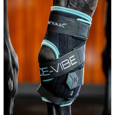 Horseware Ireland - Ice-Vibe Hock Wrap Gamaschen 2.0 - Black/Aqua - OneSize - Hock wrap Horseware Ireland - Ice-Vibe Hock Wrap Gamaschen 2.0 - Black/Aqua - OneSize - Hock wrap