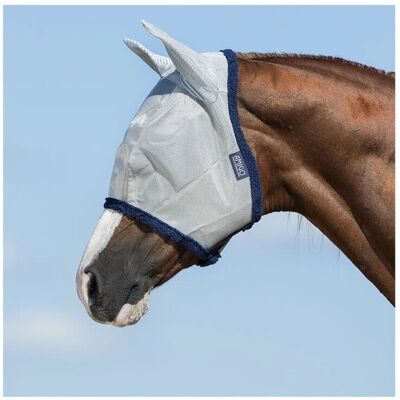 Horseware Ireland Fliegenmaske Amigo Fly Mask Silber/Navy - Fliegenmaske Horseware Ireland Fliegenmaske Amigo Fly Mask Silber/Navy - Fliegenmaske