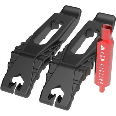 Kit de Ferramentas de Pneu e Núcleo de Válvula KOM CYCLING - Preto Kit de Ferramentas de Pneu e Núcleo de Válvula KOM CYCLING - Preto