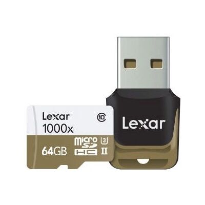 Carte mémoire Lexar 64GB MicroSDHC UHS-II - Classe 10 Carte mémoire Lexar 64GB MicroSDHC UHS-II - Classe 10