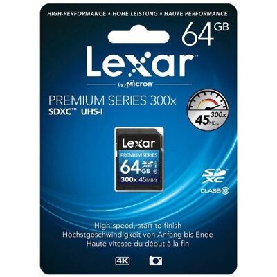 Lexar 64GB Class 10 SDXC - Memory Card Lexar 64GB Class 10 SDXC - Memory Card