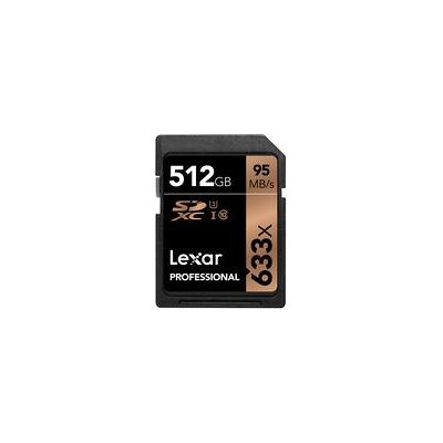Lexar Professional 633x 512 GB SDXC UHS-I Class 3 - Memory Card Lexar Professional 633x 512 GB SDXC UHS-I Class 3 - Memory Card