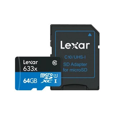 Scheda MicroSDXC Lexar 64GB UHS-I - Alta Performance Scheda MicroSDXC Lexar 64GB UHS-I - Alta Performance