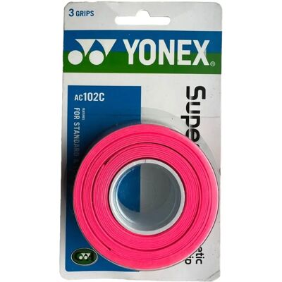 YONEX - Overgrip Super GRAP - Rose - 3 Pack - Overgrip - Publicité YONEX - Overgrip Super GRAP - Rose - 3 Pack - Overgrip - Publicité
