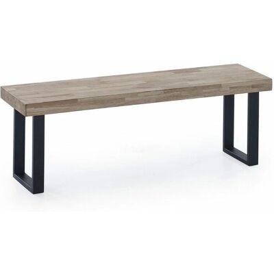 Home Heavenly Darek Banco de Roble en forma de U - Bancas Home Heavenly Darek Banco de Roble en forma de U - Bancas