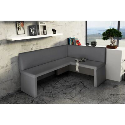 Fun Moebel - ROBIN L - Grau - 168x128 cm - Eckbank Fun Moebel - ROBIN L - Grau - 168x128 cm - Eckbank