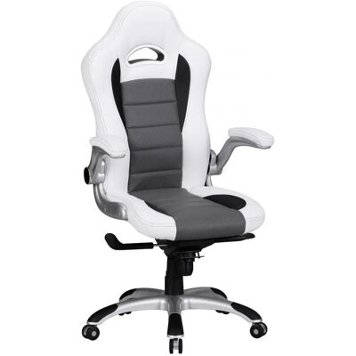 Fun Möbel - TORSI - Weiß - Grau - Office chair Fun Möbel - TORSI - Weiß - Grau - Office chair