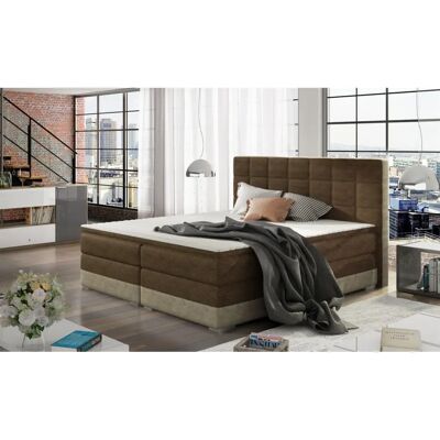 Fun Moebel PRATO zweifarbig dunkelbraun/beige 180x200cm Bett Fun Moebel PRATO zweifarbig dunkelbraun/beige 180x200cm Bett