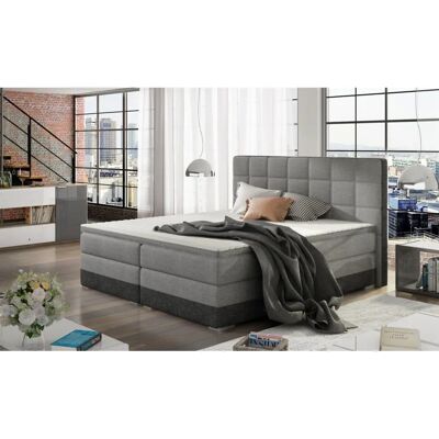 Fun Moebel - PRATO - Hellgrau - 180x200cm - Boxspringbett Fun Moebel - PRATO - Hellgrau - 180x200cm - Boxspringbett
