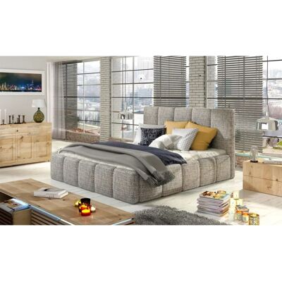 Fun Moebel - VERONA - Hellgrau Webstoff - 160x200 cm - Bed Fun Moebel - VERONA - Hellgrau Webstoff - 160x200 cm - Bed