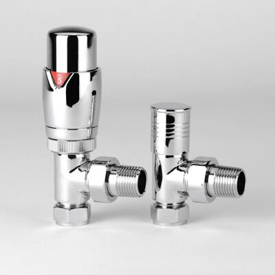 Greenedhouse - Oslo - Chrome - 1/2 Inch - Thermostatic Radiator Valve Greenedhouse - Oslo - Chrome - 1/2 Inch - Thermostatic Radiator Valve
